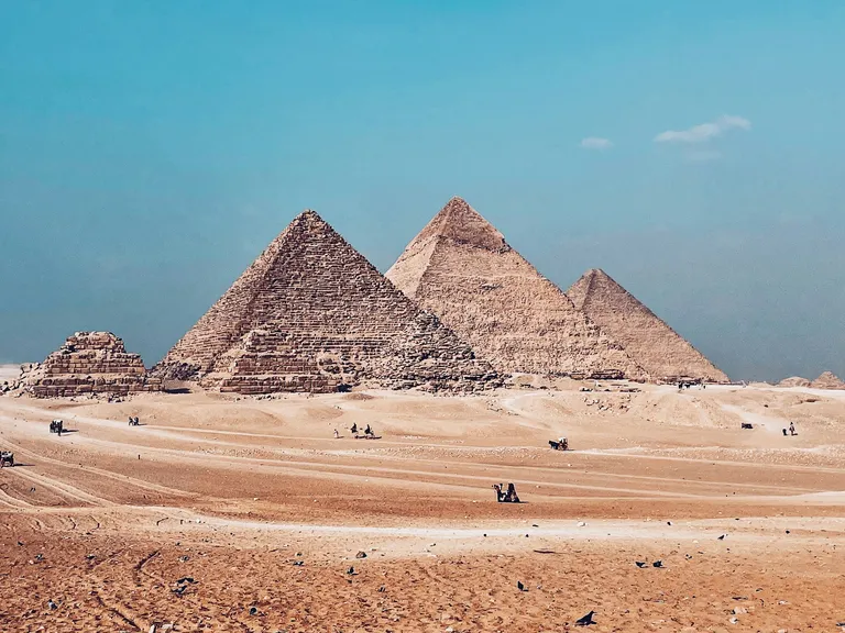 A photo by Abdelrhman Allam of the Pyramids of Giza