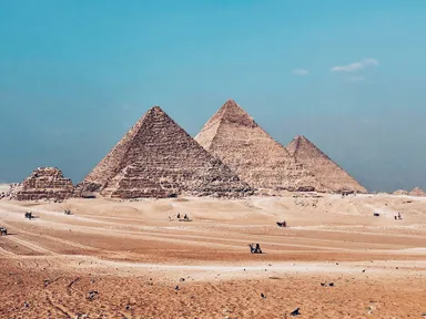 A photo by Abdelrhman Allam of the Pyramids of Giza